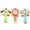 Cat & Rabbit & Lion, variant on KOYPTL 3pcs Soft Baby Rattle Toys for Toddlers 0-4 Months,Fabric Ring Rattles Shaker Handheld Sensory Toy Stuffed Animal for Infant 3 6 8 9 Months Soothing & Teething,Christmas Birthday Boy Girl Gift