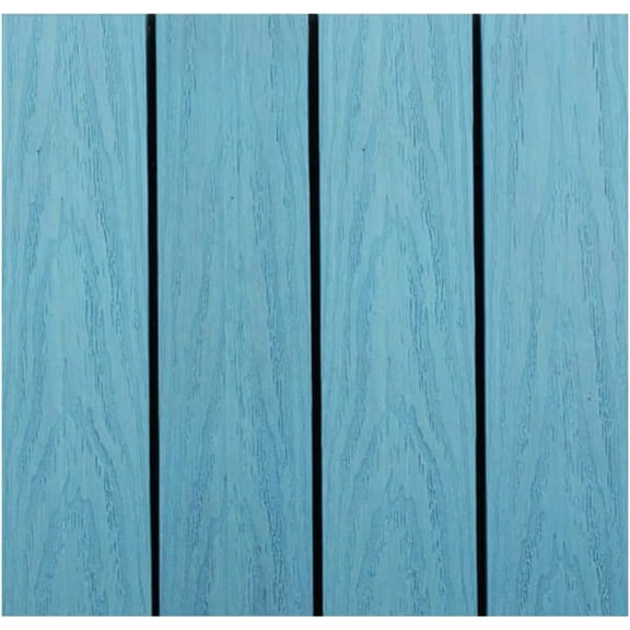UltraShield Naturale 1 ft. x 1 ft. Quick Deck Outdoor Composite Deck Tile Sample (Grecian Blue)