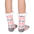 thumbnail image 3 of SHCKE Winter Thick Slipper Socks Non Slip Warm Fuzzy Socks Christmas Gifts Women’s Fuzzy Slipper Socks Christmas Stockings Fluffy Winter Socks, 1 Pair, 3 of 7