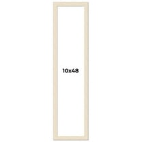 10x48 Frame White Real Wood Picture Frame Width 1.5 inches | Interior Frame Depth 0.5 inches | Barn