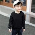 thumbnail image 2 of Baby Boys Girls Solid Color Fashion Loose Warm Tops Sweatshirt Fashion Clothes Cute, 2 of 2