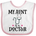thumbnail image 3 of Inktastic My Aunt is a Doctor Girls Baby Bib, 3 of 4