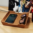 thumbnail image 2 of EINOVA Valet Tray - Personal Organizer with 10W Qi-Certified Fast Charging - Gold, 2 of 7