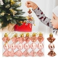 thumbnail image 2 of Gnwei Christmas Tree Ornaments Set Easy to Install with Sturdy Hooks & Wire Stands Red & White Design with Elegant Snowflakes Sparkling Decor for Home Weddings Parties Commercial, 2 of 9