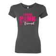 thumbnail image 2 of I Wear Pink for My Friends Survivor Awareness Womens Slim Fit Junior Tee, Dark Grey, 2XL, 2 of 3
