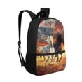 thumbnail image 2 of KUIFORTI Backpack Teens School Bags Casual Zippered Daypack with Adjustable Straps Travel Rucksack Middle School Students Book Organizer, Running Horse, 2 of 6
