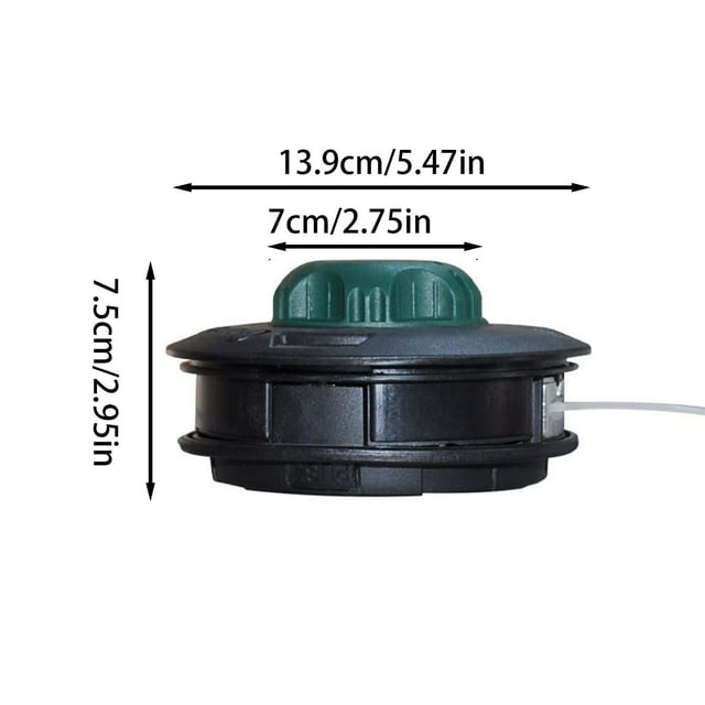 JJKBVCLO Aluminum Cover Of Weeding Wheel European Code Head Mower Garden Accessories Plastic Thickened Automatic Rope Loading And Rope Replacement No Disassembly Required