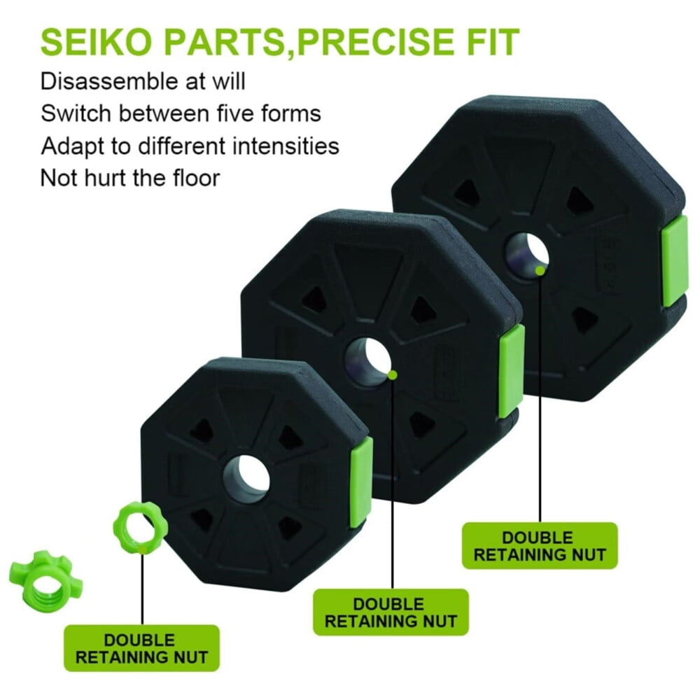 Adjustable Dumbbell Set 4 in1 Weights Dumbbells Set Barbell Kettlebells Push Up Stand
