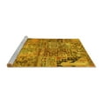 thumbnail image 2 of Ahgly Company Machine Washable Indoor Rectangle Patchwork Yellow Transitional Area Rugs, 8' x 10', 2 of 4