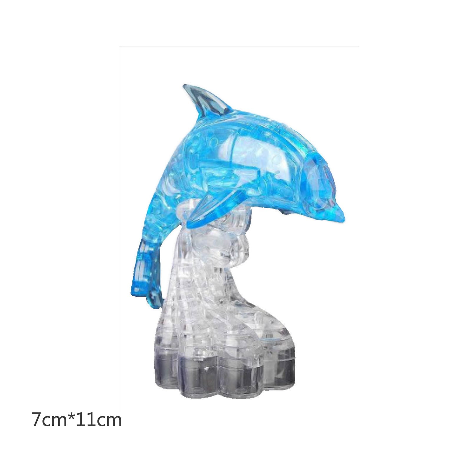 3D Crystal Dolphin Puzzle Heart Building Blocks Toy Learning Education Toy P*US 3D Crystal Dolphin Puzzle Heart Building Blocks Toy Learning Education Toy P*US
