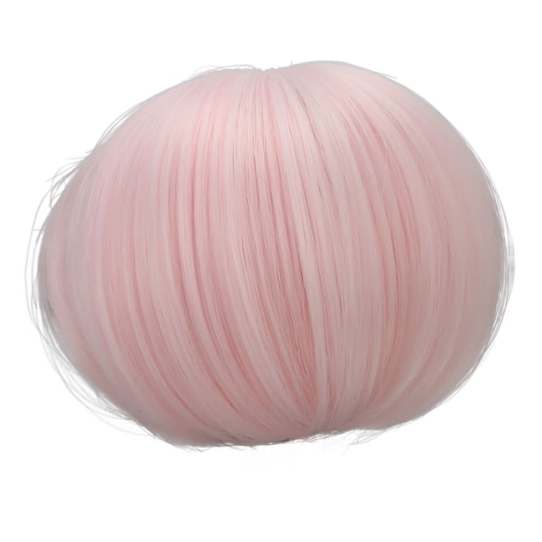 Peluca de Cosplay Larga y Recta Suave Pelucas que Parecen Pelucas Cortas y Rectas con Flequillo de Aire Pelo de Fibra Resistente Al Calor para Muñeca ANGGREK Otros