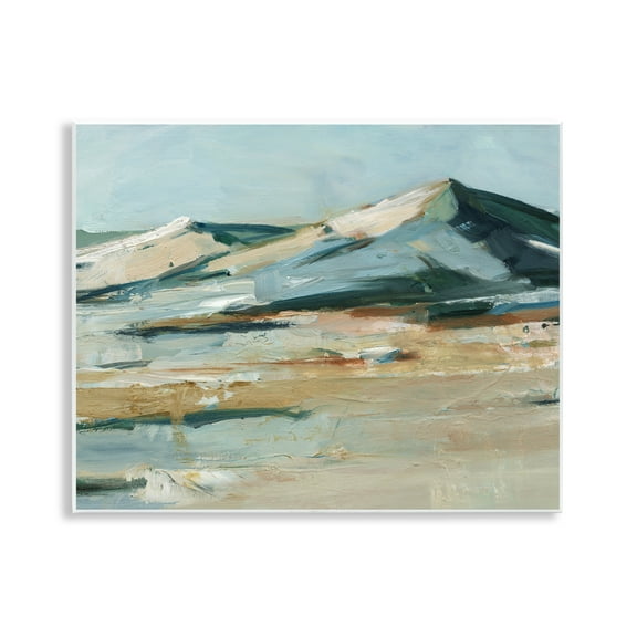 Stupell Industries Desert Mountain Dunes Landscape & Nature Painting Unframed Art Print Wall Art, 14 x 11