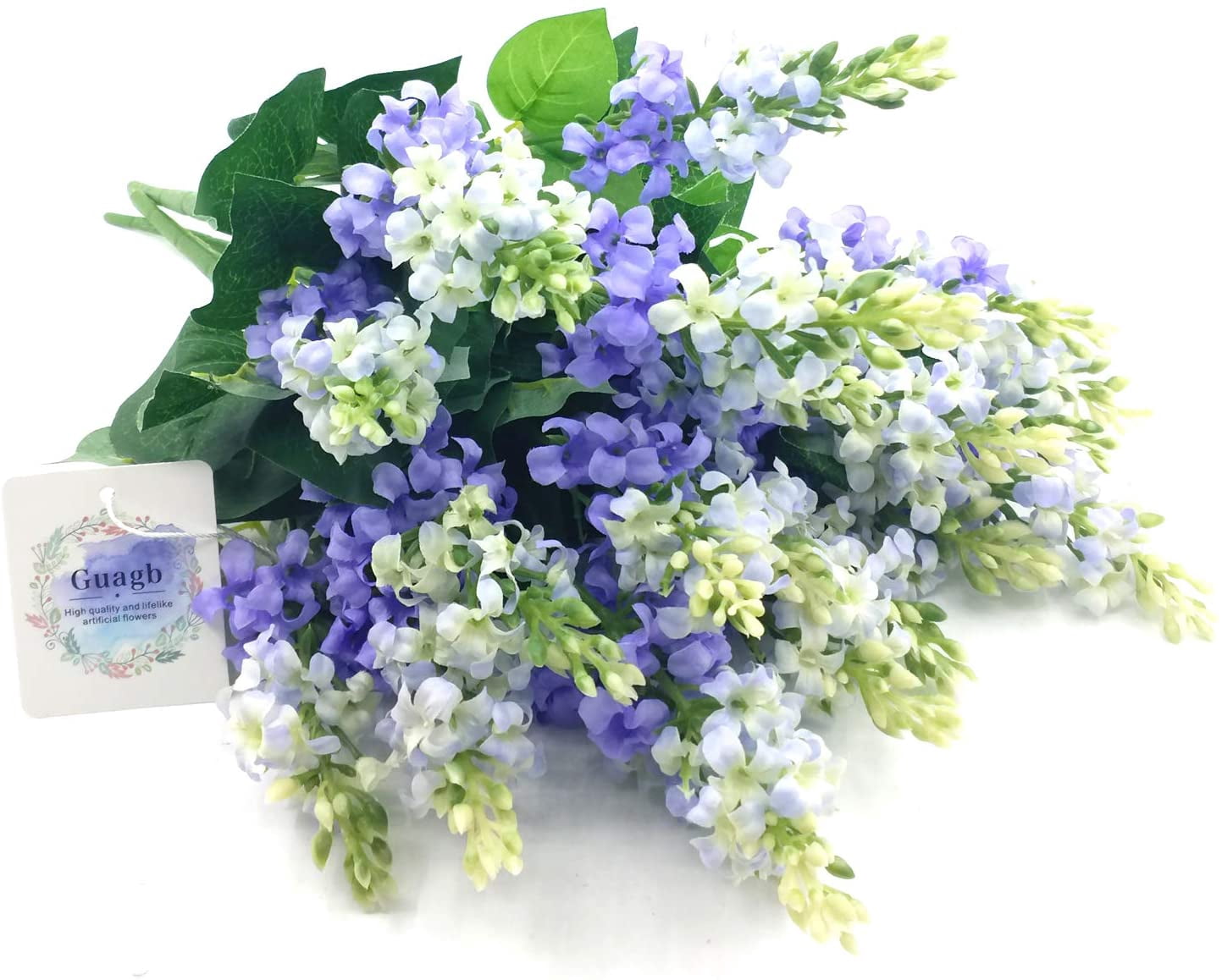 Artificial Fake Flowers Silk Plastic Plant Arrangement for Home Indoor Outdoor Garden Wedding Table Vase Decorations Faux Snapdragon Flower,3 Bouquets (Lilac)
