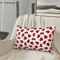 thumbnail image 5 of Fuzoiu Ladybug And Heart Print Fuzzy Pillowcases, Super Soft Pillow Case Cover with Zipper for Bedroom, Sofa, Couch,Cozy Pillow Shams for All Seasons-20"x30", 5 of 6