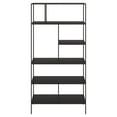 thumbnail image 6 of Evelyn&Zoe Winslow 72" Tall Rectangular Bookcase, Blackened Bronze, 6 of 8