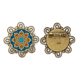 thumbnail image 1 of Marruecos estilo abstracto flor patrón Broche de flores, regalo de joyería para mujeres y niñas Unbranded M, 1 of 3