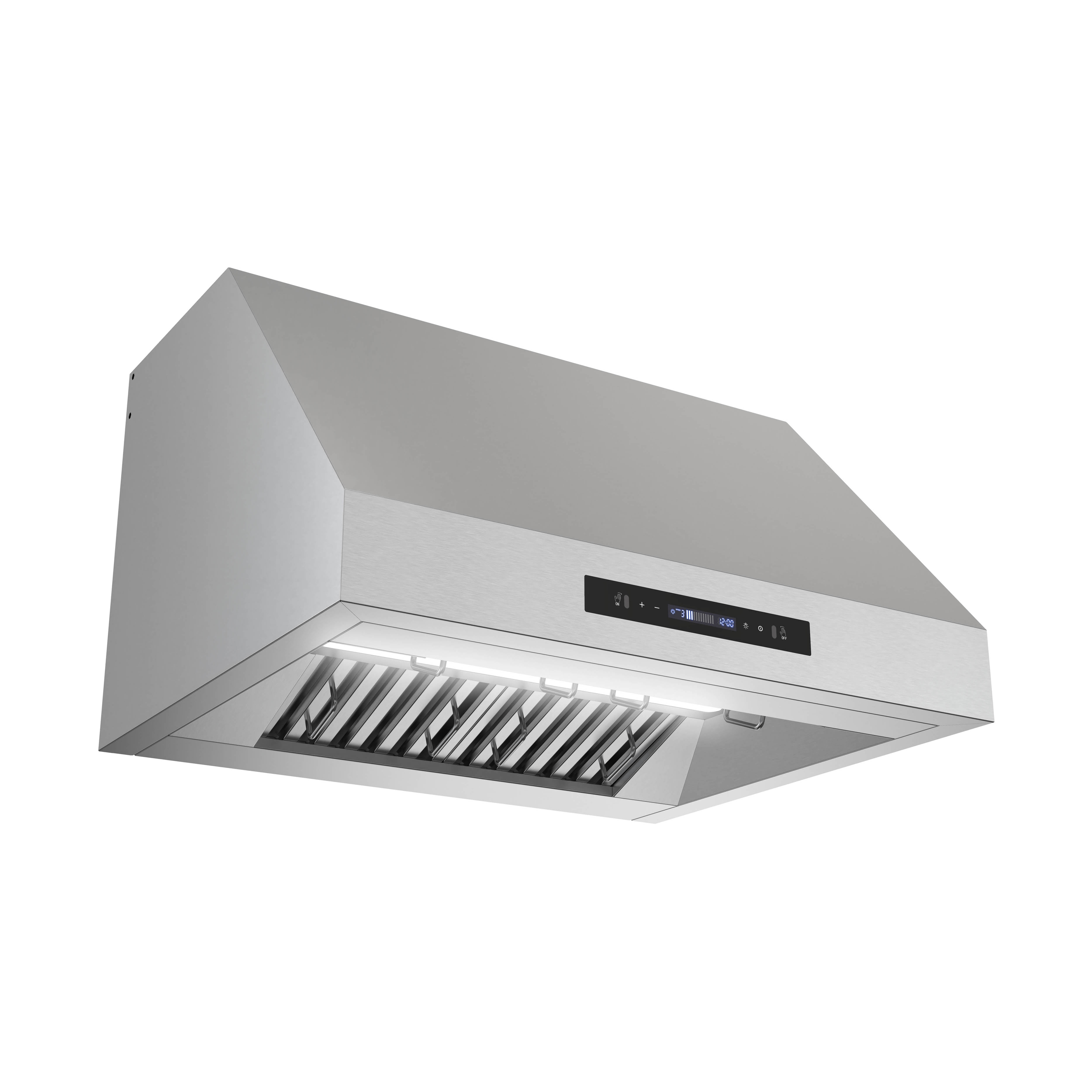 Streamline 30 in. Dezzo Ductless Undermount 350 CFM Range Hood in Brushed Stainless Steel with Baffle Filters, Touchpad Control, LED Light