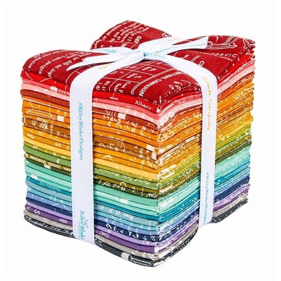 Riley Blake - TYPE/ography Fat Quarter Bundle "A" by Lori Holt 30 pcs