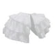 thumbnail image 3 of Falda interior de crinolina de doble cara para mujer, accesorios multicapa con decoración y volantes Blanco, 3 of 9