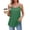 Dark Green #1, variant on WULMLEO Women Scoop Neck Tank Top Adjustable Spaghetti Straps Sleeveless Cami Undershirt Loose Fit Casual Shirts Summer 2026 Blue S