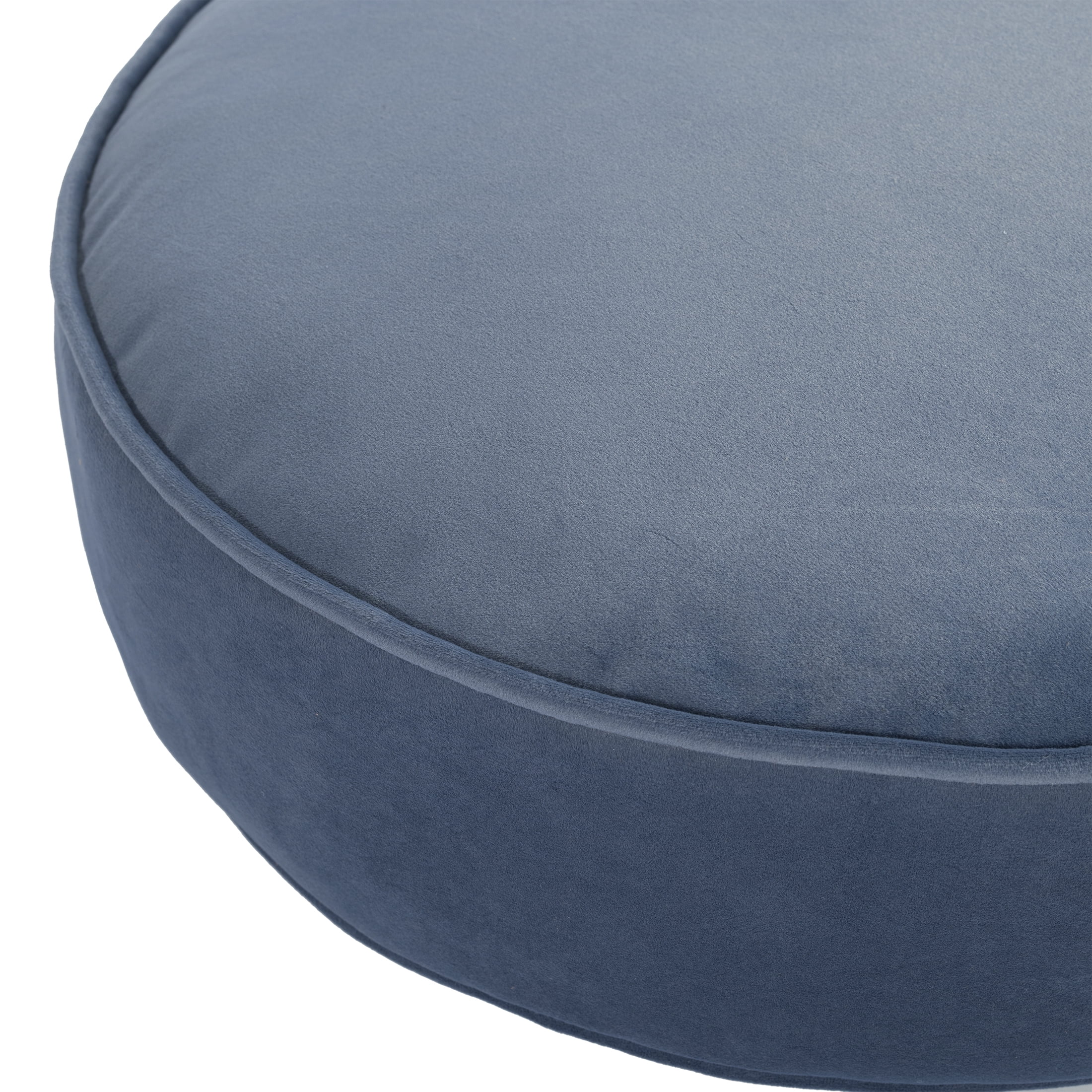 Mainstays Filmore Round Decorative Throw Pillow 16" x 16" Blue, 1 Count, Adult & Teen