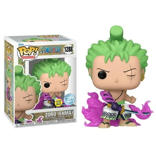 Pop Animation: One Piece - Roronoa Zoro (Glows in The Dark) Funko Kody  Trading Exclusive Vinyl Figure