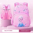 thumbnail image 2 of Mochila escolar primaria de la serie Disney Princess Elsa que reduce la carga, linda mochila de niña de dibujos animados, regalo de apertura de jardín de infantes, 2 of 5