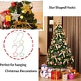 thumbnail image 4 of Laklulu 80 ganchos de adorno en forma de estrella para colgar decoraciones de árbol de Navidad, ganchos para manualidades, calcetín, bolas navideñas, suministros de decoración para fiestas, 4 of 5