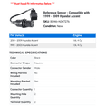 thumbnail image 2 of Reference Sensor - Compatible with 1999 - 2009 Hyundai Accent 2000 2001 2002 2003 2004 2005 2006 2007 2008, 2 of 2