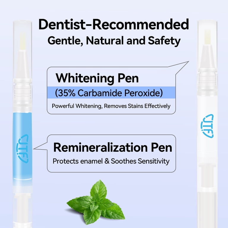 JTF Teeth Whitening Pen Gel Kit, 35% Carbamide Peroxide, 8 Pack photo 2