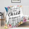 thumbnail image 2 of LHSHID Scripture Blanket Inspirational Christian Throw Blanket Spiritual Religious Gift with Bible Verse Positive Messages for Prayers Comfort Caring Get Well Gift 50"x60", 2 of 7