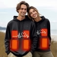 thumbnail image 5 of qucoqpe Men's Women's Electric Heated Hoodie Sweatshirt 10-Zone Smart Warming Winter Pullover Rechargeable Battery Heating Jacket, 5 of 8