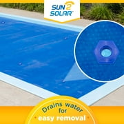 Sun2Solar Round 1600 Series Blue Swimming Pool Solar Cover with 6-Pack Grommets, 8'