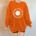 thumbnail image 2 of Ketyyh-chn99 Women Sports Active Sweatshirt 2023 Lightweight Long Sleeve Sweatshirt Orange,M, 2 of 5