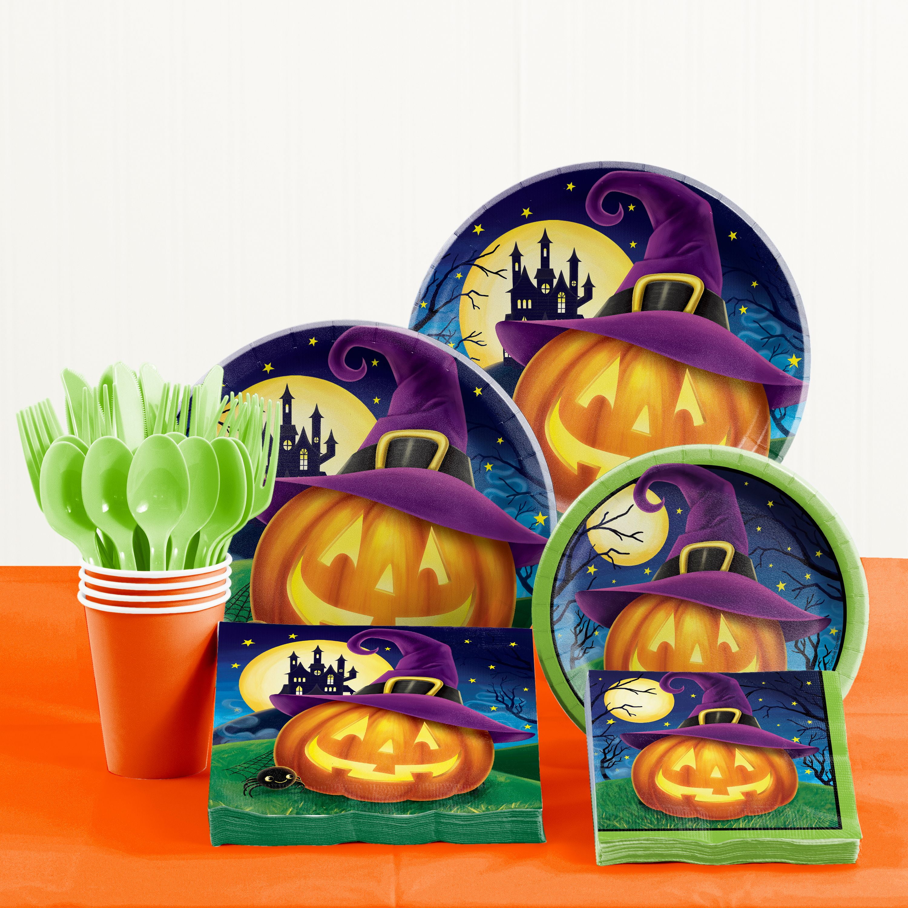 October Eve Halloween Party Supplies Kit for 8 Guests