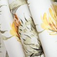 thumbnail image 2 of Floral Valance Curtains for Living Room, Rod Pocket Window Curtain for Kitchen or Bathroom (52 Inch Wide by 18 Inch Long, 1 Panel, Orange), 2 of 6