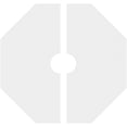 thumbnail image 4 of 18"OD x 3"ID x 7"C x 1"P Westin Architectural Grade PVC Contemporary Ceiling Medallion, Two Piece, 4 of 11