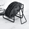thumbnail image 3 of Metal Coaster Holder - Hold Up to 6 Coasters in A Upright Stand Position for Better Display, Easy Storage and Removal, 3 of 5