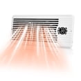thumbnail image 3 of 4" x 10" Smart Register Booster Fan - 10-Speed Quiet Vent Fan with Remote Control for Heating & Cooling, Floor/Wall/Ceiling Mount, White, 3 of 5