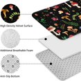 thumbnail image 5 of Colorful Mushroom Forest Black Pattern Bathroom Rugs Sets 3 Piece,Toilet Cover Set,Absorbent Non Slip Bathroom Mats Sets with U-Shaped Contour Rug Toilet Rug Set, 5 of 5