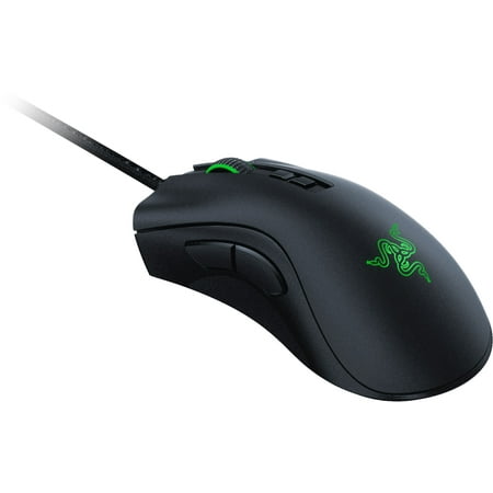 Razer - DeathAdder V2 Wired Optical Gaming Mouse with 8 Programmable Buttons - Black