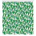 thumbnail image 3 of Ambesonne Exotic Shower Curtain, Colorful Themed Cactus Motif, 69"Wx84"L, Forest Green and Red, 3 of 3