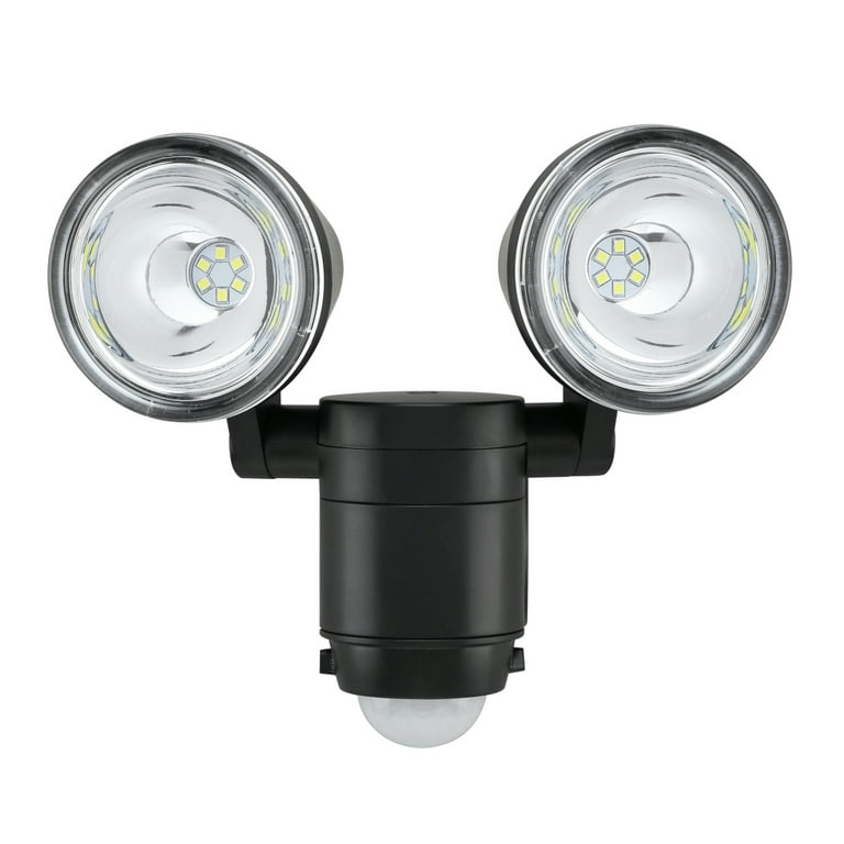 HPM 2 x 1100lm Twin LED Security Light with Sensor - Bunnings