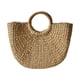 thumbnail image 1 of Bolso de mano de playa tejido con asa, hecho a mano, versátil, tejido a mano, bolso de mano de paja para mujer, para viajes, playa de verano S, 1 of 8