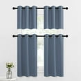 thumbnail image 5 of NICETOWN Short Blackout Curtains for Bathroom, Light Blocking Thermal Insulated Curtains Privacy Grommet Window Treatment, 42"x24", Stone Blue, 2 Panels, 5 of 7