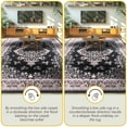 thumbnail image 3 of Homore Antique Floral Faux Wool Area Rug,7' x 10', Black, 3 of 7