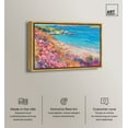 thumbnail image 2 of Colorful Coastal Canvas Wall Art by Art Remedy, Gold Floater Frame, 20"x30", 2 of 7