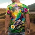 thumbnail image 5 of adaychics Mens Animal T Shirts Crew Neck Summer Hawaiian Tees Fashion Casual Clothes for Travel Dating Vacation, 5 of 8