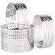 thumbnail image 2 of 60 uds 4,5 cm redondo de acero inoxidable perforado sin costura anillo para tarta Quiche anillo tarta Pan Pie tarta anillo con agujero tarta anillo de concha, 2 of 5