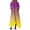 Yellow, variant on DeHolifer Summer Dresses for Women Vacation Trendy Short Sleeve Scoop Neck Cotton Linen Dress Loose Flowy Beach Sundress Red 2XL